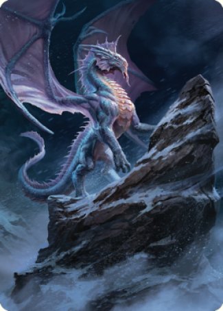 Ancient Silver Dragon Art Card (06) [Commander Legends: Battle for Baldur's Gate Art Series] | Total Play