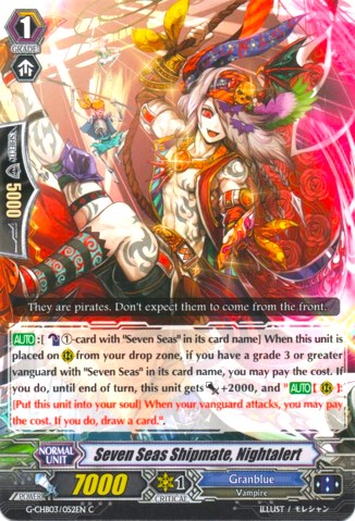 Seven Seas Shipmate Nightalert (G-CHB03/052EN) [Rummy Labyrinth Under the Moonlight] | Total Play