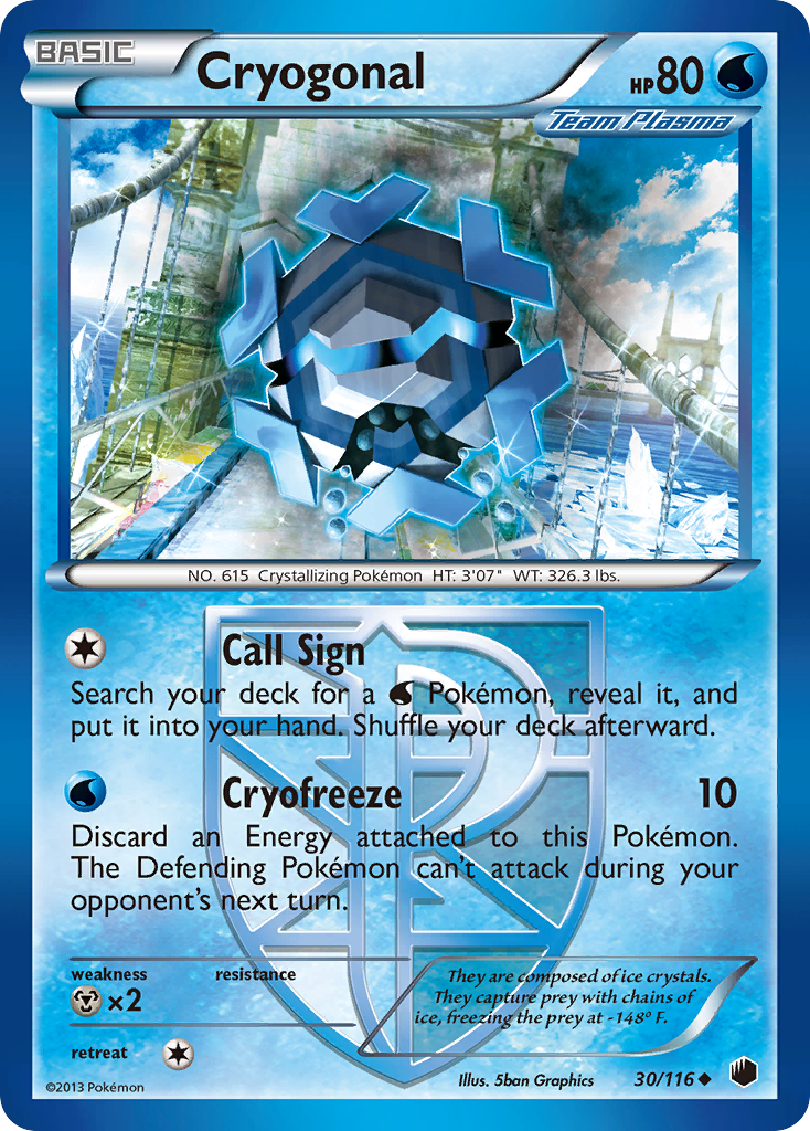 Cryogonal (30/116) [Black & White: Plasma Freeze] | Total Play