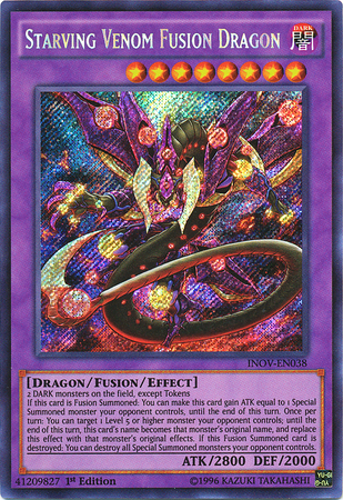 Starving Venom Fusion Dragon [INOV-EN038] Secret Rare | Total Play