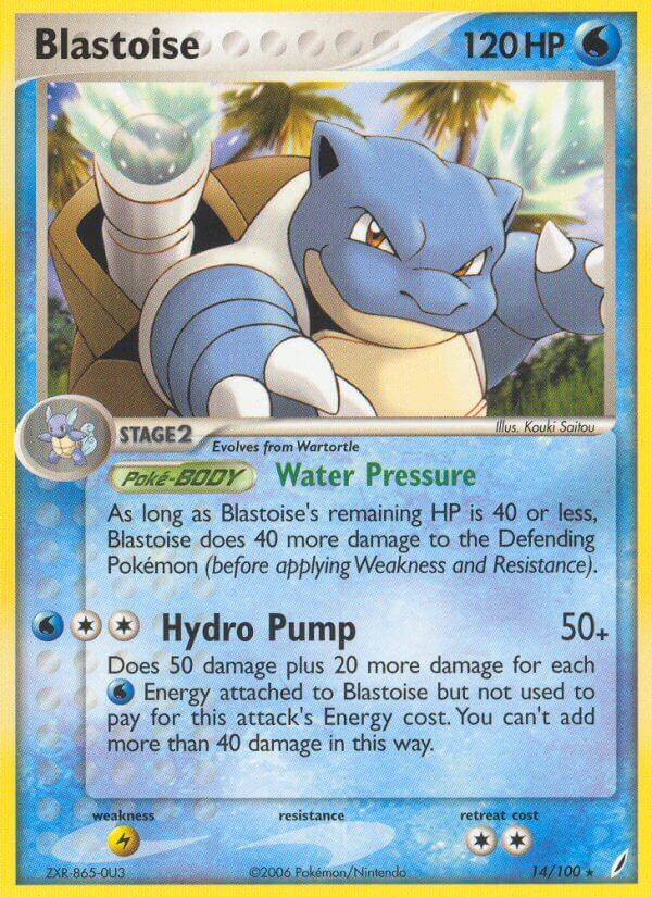 Blastoise (14/100) (Theme Deck Exclusive) [EX: Crystal Guardians] | Total Play