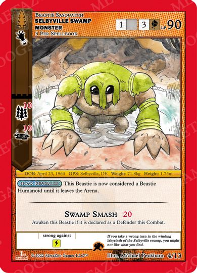 Selbyville Swamp Monster [Cryptid Nation: Wilderness First Edition Release Event Deck] | Total Play