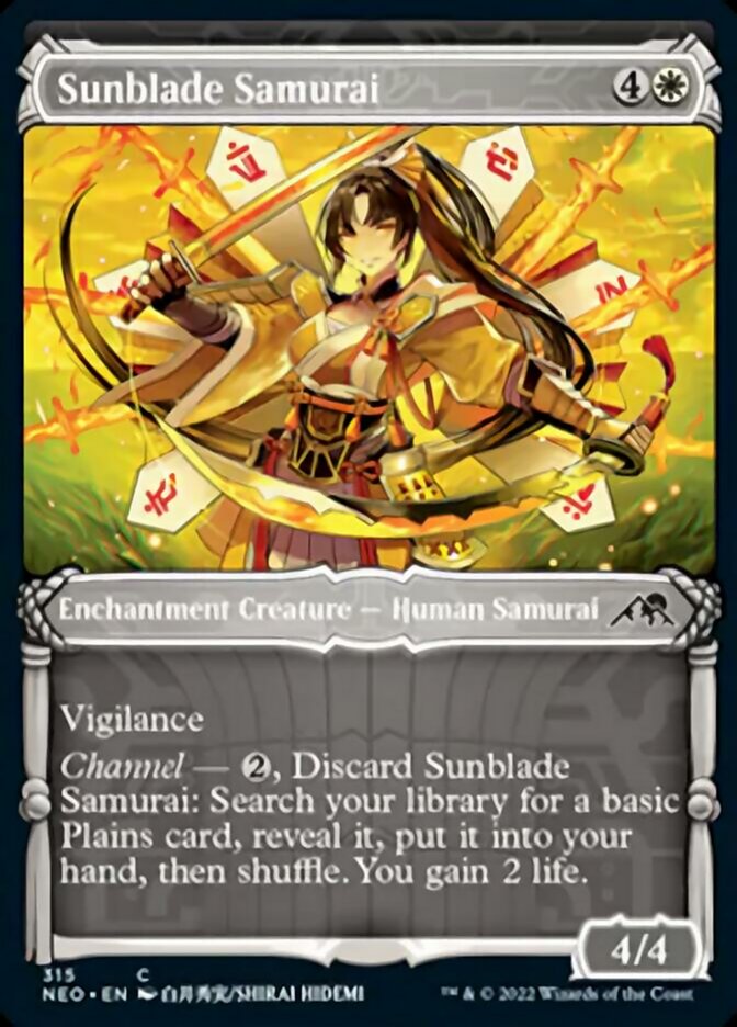 Sunblade Samurai (Showcase Samurai) [Kamigawa: Neon Dynasty] | Total Play