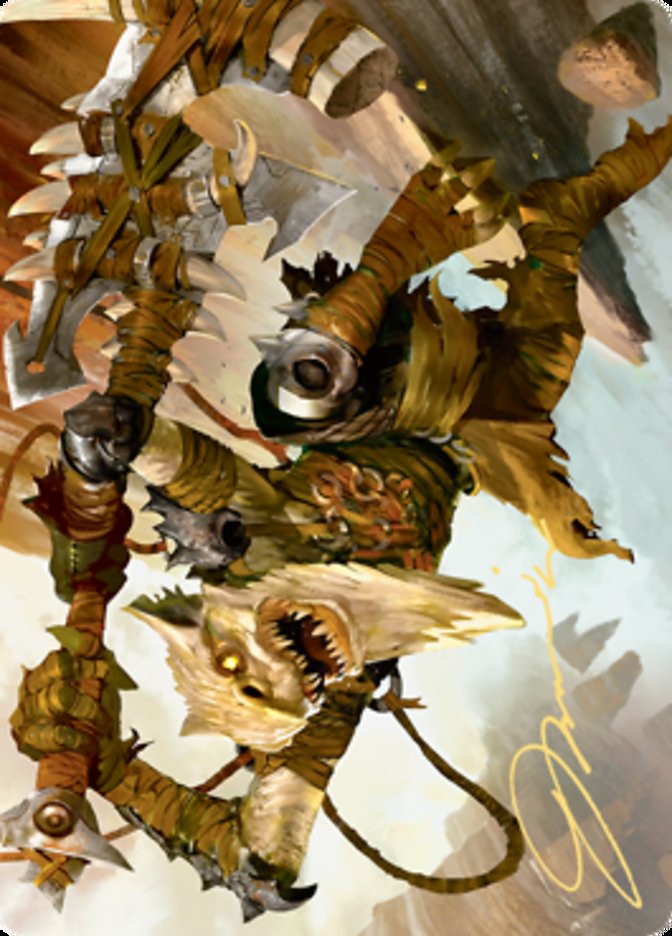 Teeterpeak Ambusher Art Card (Gold-Stamped Signature) [Zendikar Rising Art Series] | Total Play