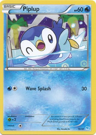 Piplup (16/30) [XY: Trainer Kit 3 - Suicune] | Total Play