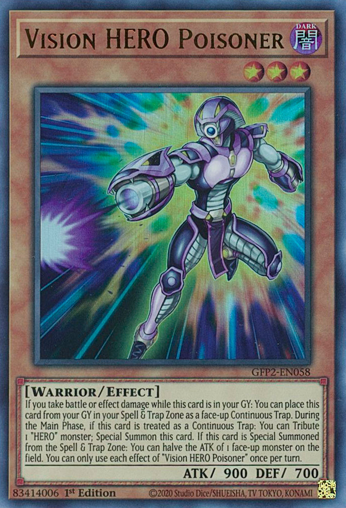 Vision HERO Poisoner [GFP2-EN058] Ultra Rare | Total Play