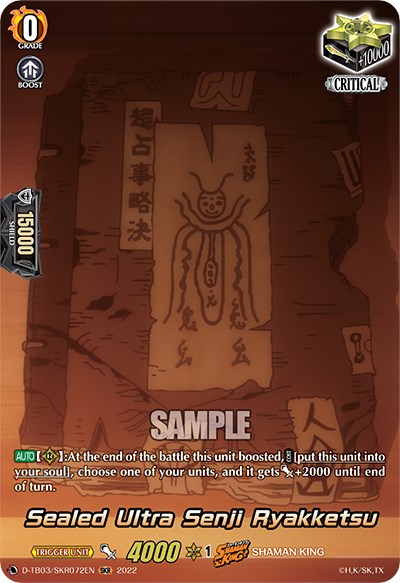 Sealed Ultra Senji Ryakketsu (D-TB03/SKR072EN) [Shaman King] | Total Play