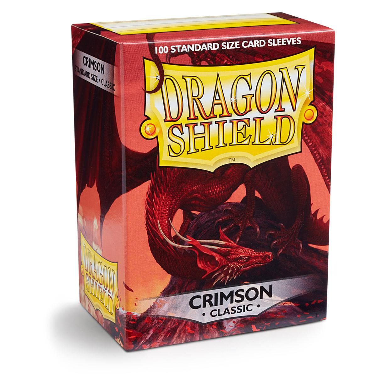Dragon Shield: Standard 100ct Sleeves - Crimson (Classic) | Total Play