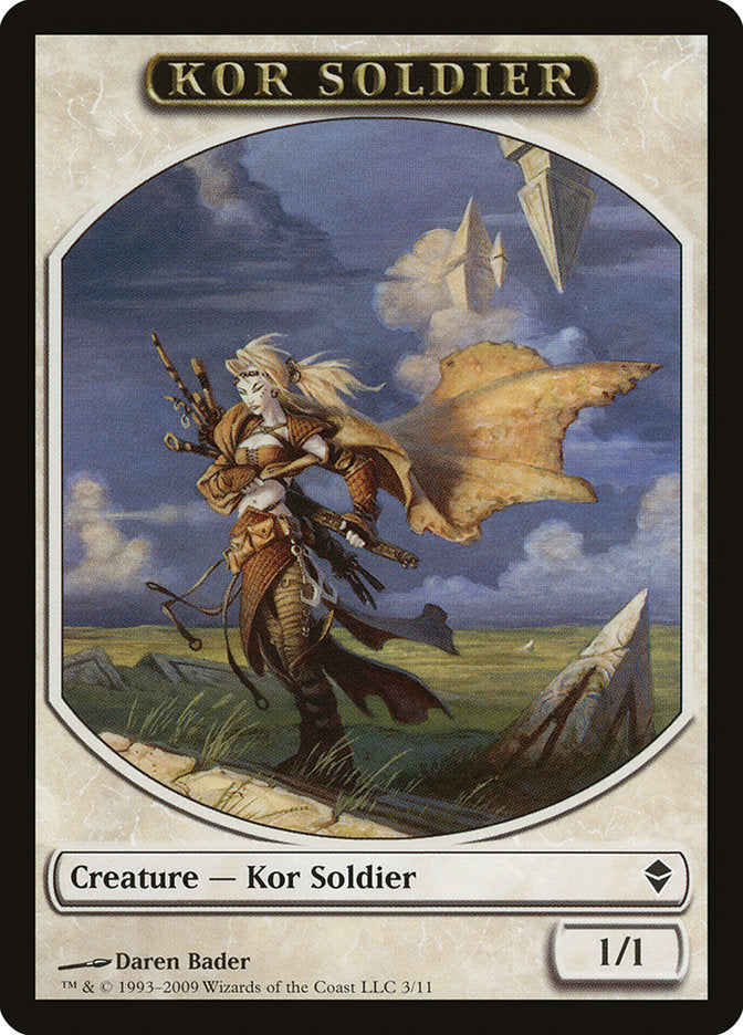 Kor Soldier Token [Zendikar Tokens] | Total Play