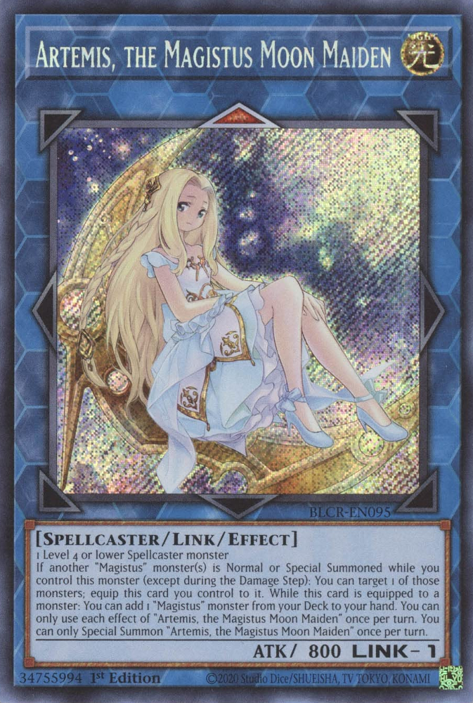 Artemis, the Magistus Moon Maiden [BLCR-EN095] Secret Rare | Total Play