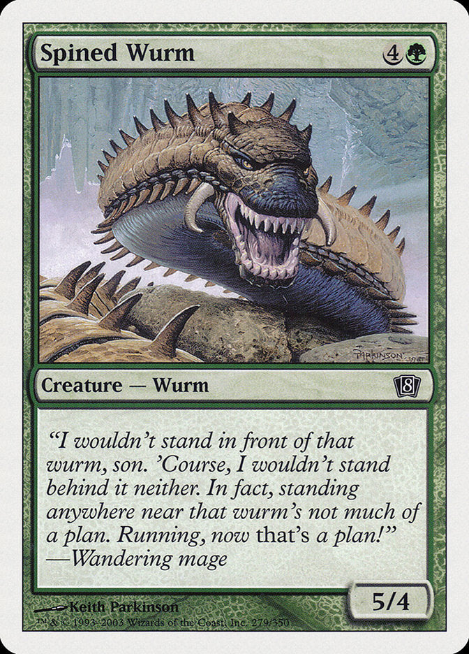 Spined Wurm [Eighth Edition] | Total Play