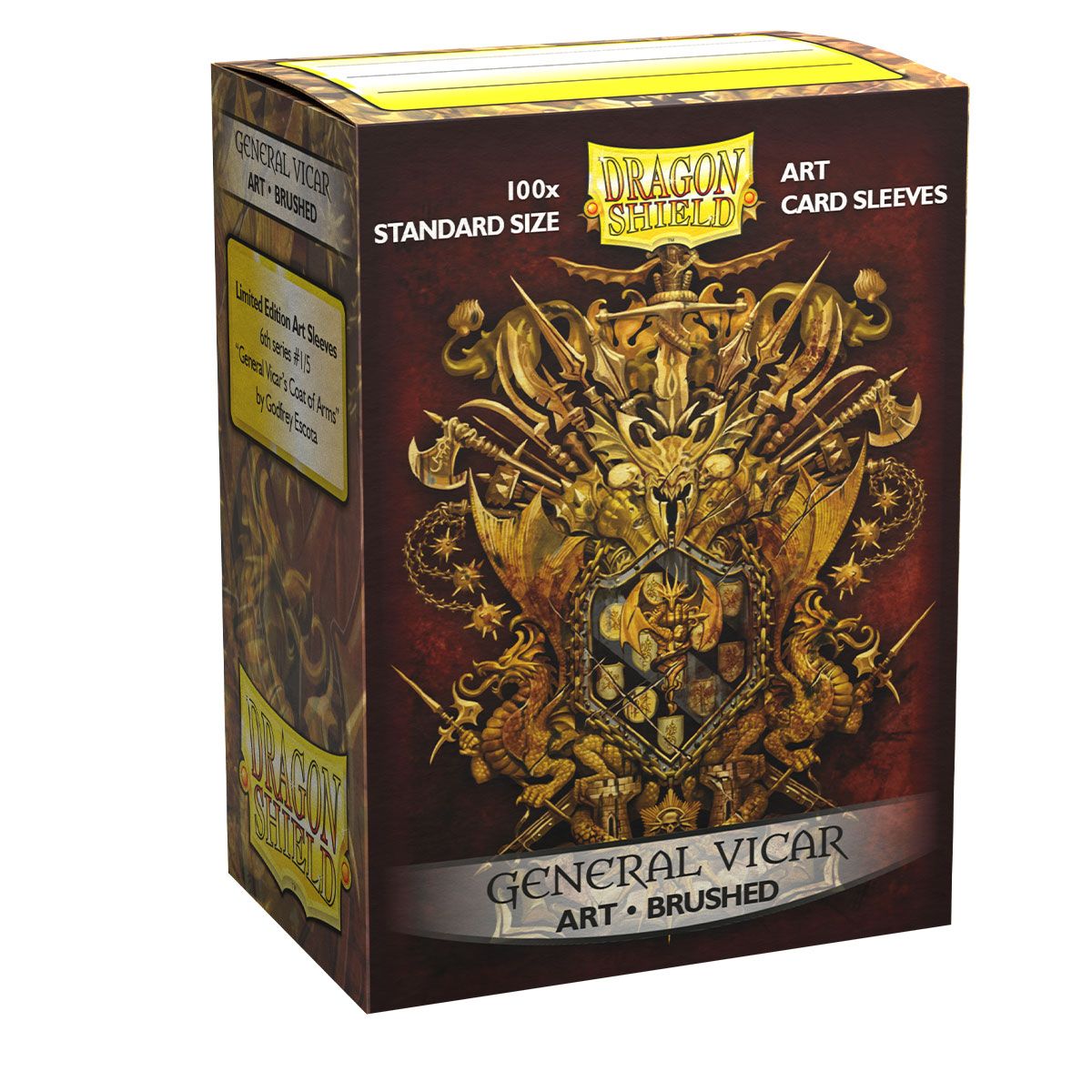 Dragon Shield: Standard 100ct Brushed Art Sleeves - General Vicar | Total Play