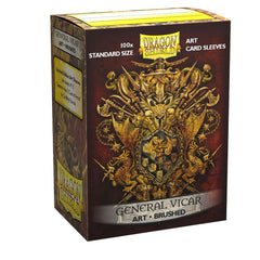 Dragon Shield: Standard 100ct Brushed Art Sleeves - General Vicar | Total Play