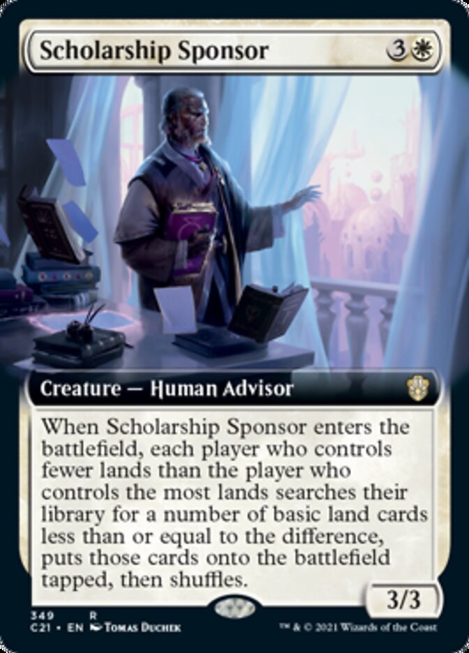 Scholarship Sponsor (Extended Art) [Commander 2021] | Total Play