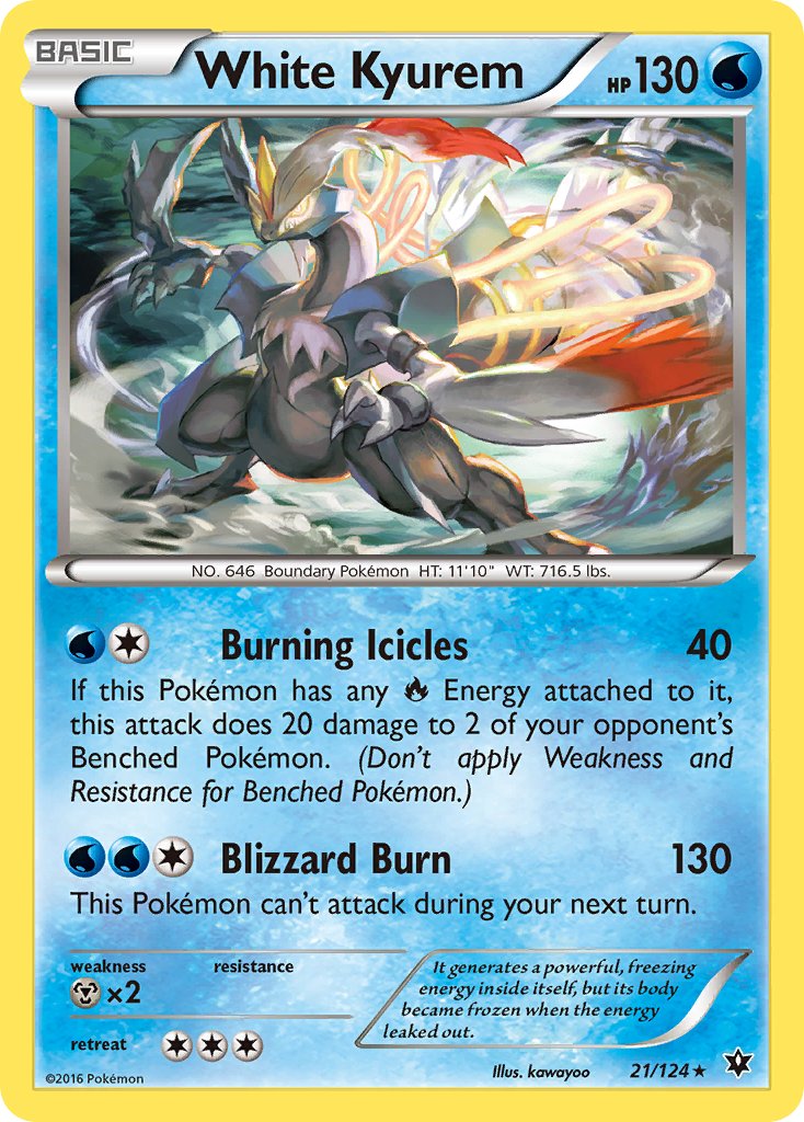 White Kyurem (21/124) (Theme Deck Exclusive) [XY: Fates Collide] | Total Play