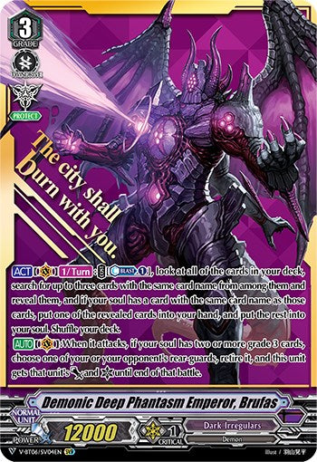 Demonic Deep Phantasm Emperor, Brufas (V-BT06/SV04EN) [Phantasmal Steed Restoration] | Total Play