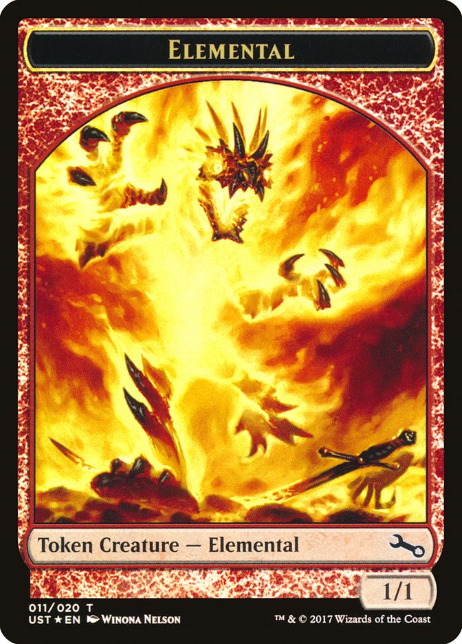 Elemental // Elemental Double-Sided Token (011/020) [Unstable Tokens] | Total Play