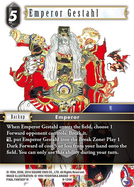 Emperor Gestahl [Opus IX] | Total Play