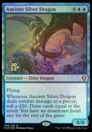 Ancient Silver Dragon [Commander Legends: Battle for Baldur's Gate Prerelease Promos] | Total Play