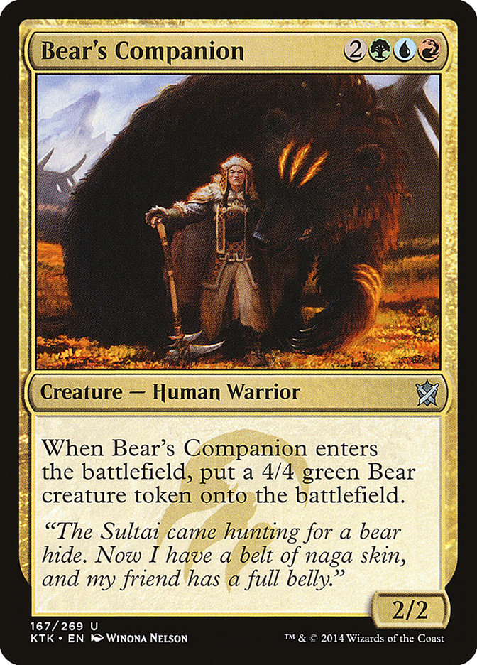 Bear's Companion [Khans of Tarkir] | Total Play