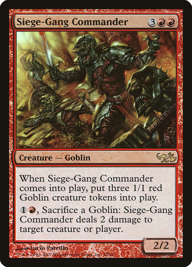 Siege-Gang Commander [Duel Decks: Elves vs. Goblins] | Total Play