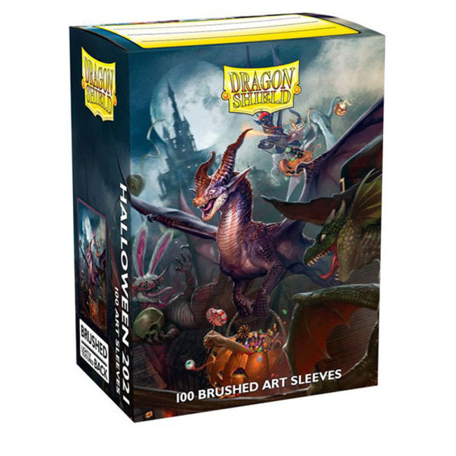 Dragon Shield: Standard 100ct Brushed Art Sleeves - Halloween Dragon (2021) | Total Play