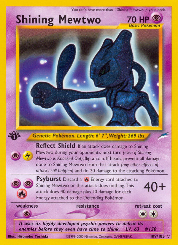 Shining Mewtwo (109/105) [Neo Destiny 1st Edition] | Total Play