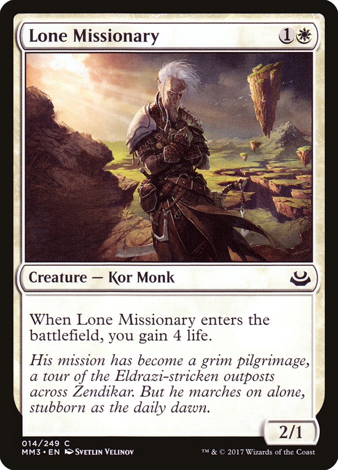 Lone Missionary [Modern Masters 2017] | Total Play