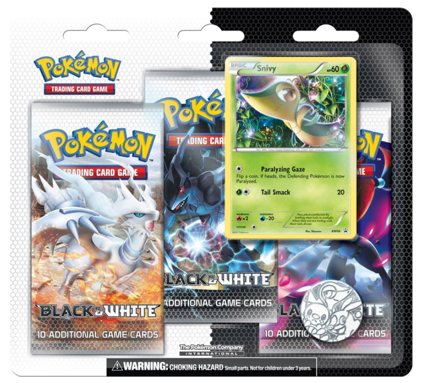 Black & White - 3-Pack Blister (Snivy) | Total Play