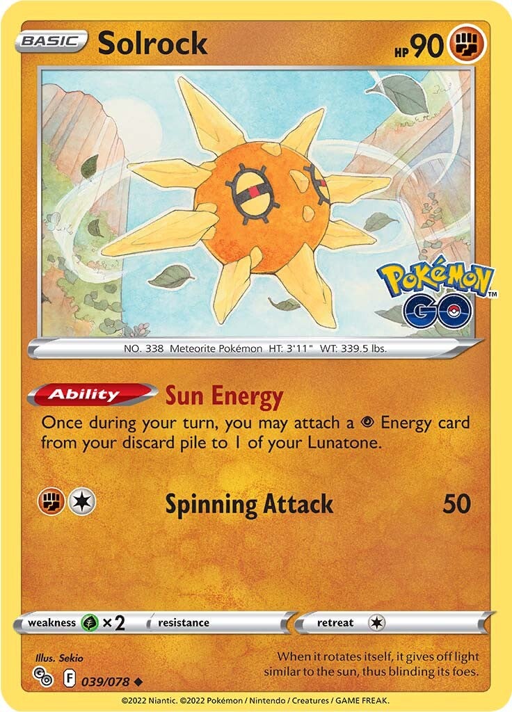 Solrock (039/078) [Pokémon GO] | Total Play
