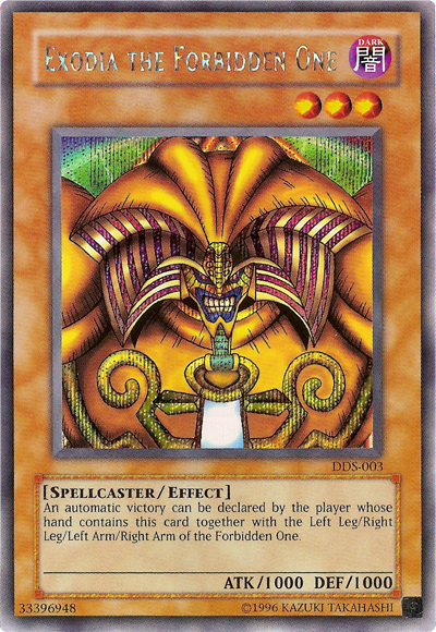 Exodia the Forbidden One (Dark Duel Stories) [DDS-003] Secret Rare | Total Play