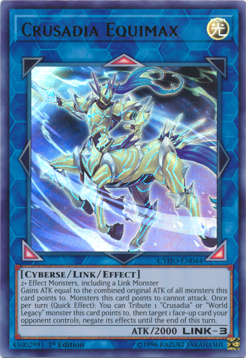 Crusadia Equimax [CYHO-EN044] Ultra Rare | Total Play