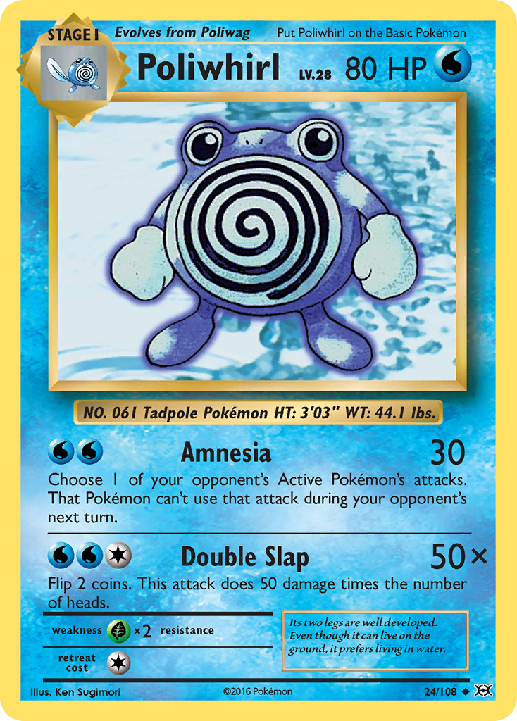 Poliwhirl (24/108) [XY: Evolutions] | Total Play