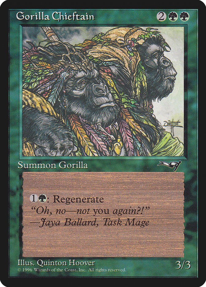 Gorilla Chieftain (Two Gorilla Art) [Alliances] | Total Play