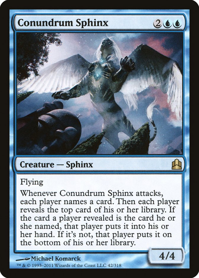 Conundrum Sphinx [Commander 2011] | Total Play