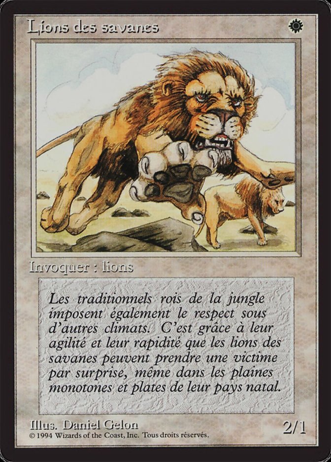 Savannah Lions [Foreign Black Border] | Total Play