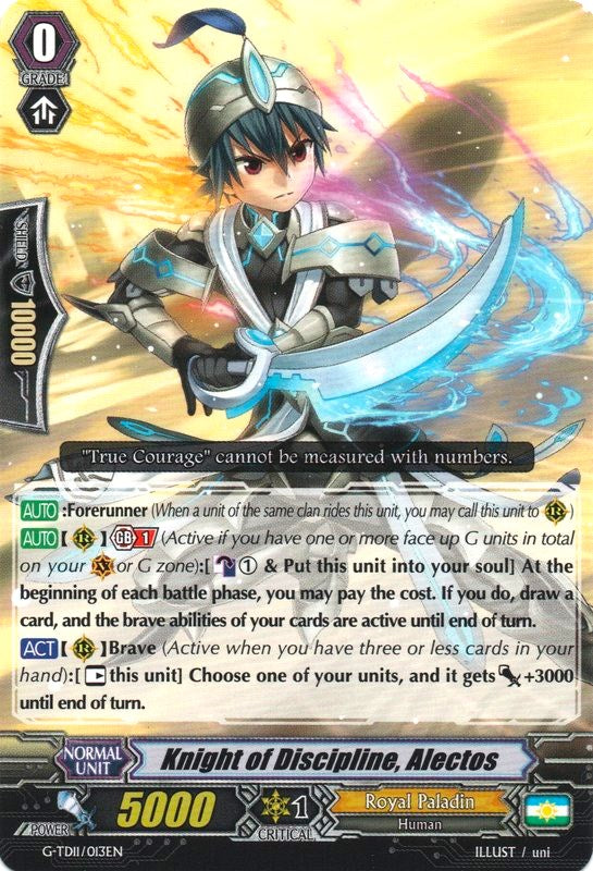 Knight of Discipline, Alectos (G-TD11/013EN) [Divine Knight of Heavenly Decree] | Total Play