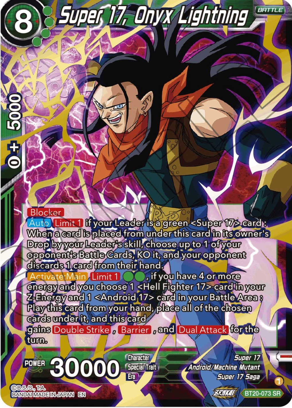 Super 17, Onyx Lightning (BT20-073) [Power Absorbed] | Total Play