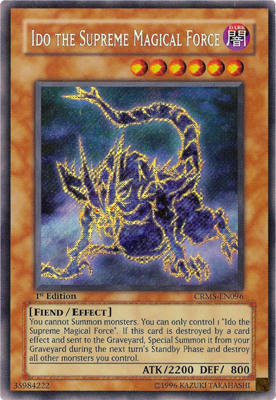 Ido the Supreme Magical Force [CRMS-EN096] Secret Rare | Total Play