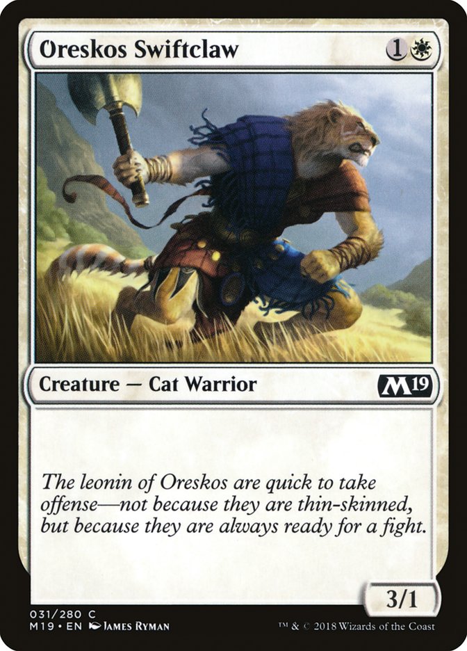 Oreskos Swiftclaw [Core Set 2019] | Total Play