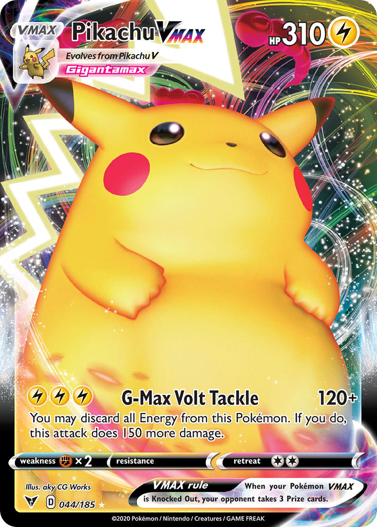 Pikachu VMAX (044/185) [Sword & Shield: Vivid Voltage] | Total Play