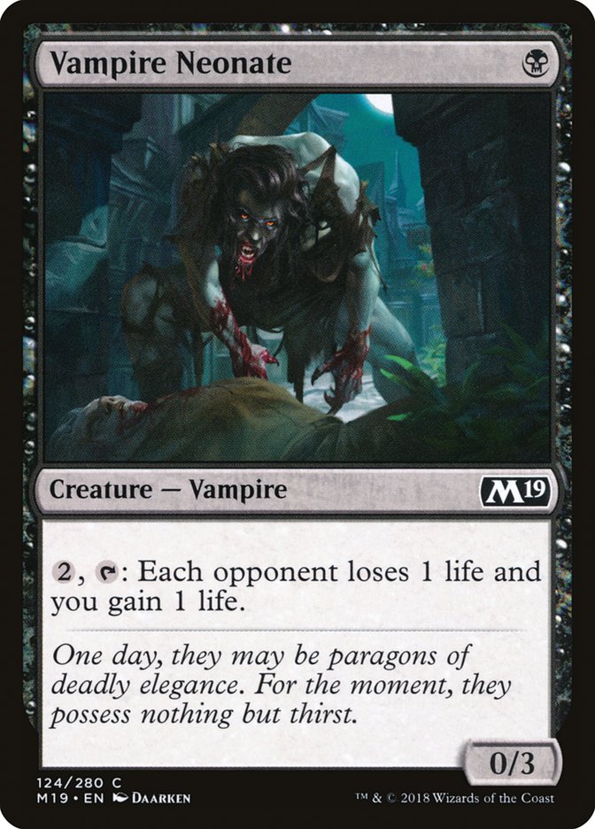 Vampire Neonate [Core Set 2019] | Total Play