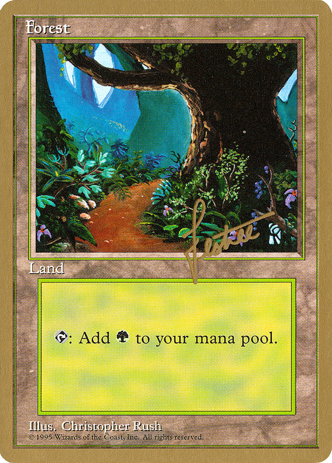 Forest (bl376) (Bertrand Lestree) [Pro Tour Collector Set] | Total Play