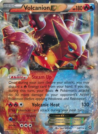 Volcanion EX (26/114) (Jumbo Card) [XY: Steam Siege] | Total Play