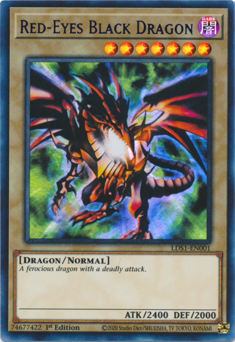 Red-Eyes Black Dragon (Blue) [LDS1-EN001] Ultra Rare | Total Play