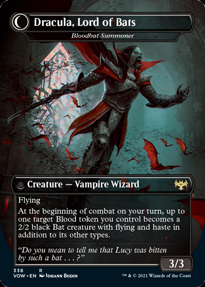 Voldaren Bloodcaster // Bloodbat Summoner - Dracula, Lord of Blood // Dracula, Lord of Bats [Innistrad: Crimson Vow] | Total Play