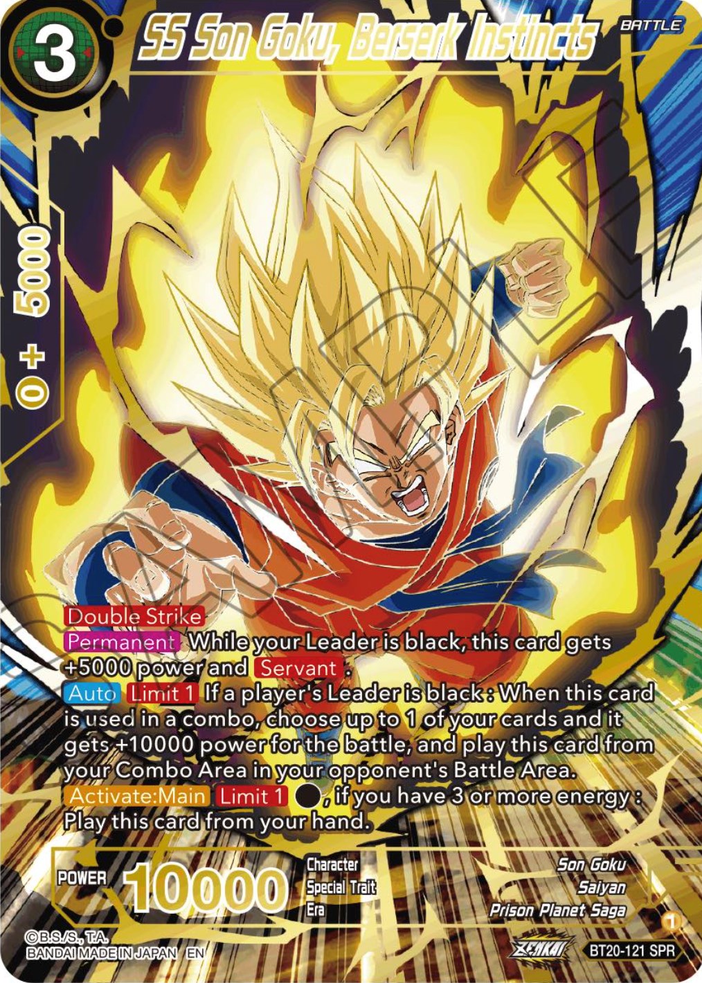 SS Son Goku, Berserk Instincts (SPR) (BT20-121) [Power Absorbed] | Total Play