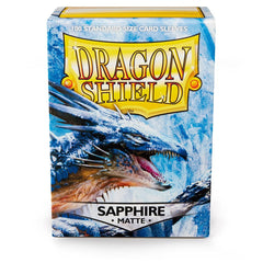 Dragon Shield: Standard 100ct Sleeves - Sapphire (Matte) | Total Play