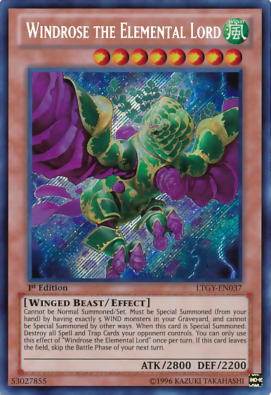 Windrose the Elemental Lord [LTGY-EN037] Secret Rare | Total Play