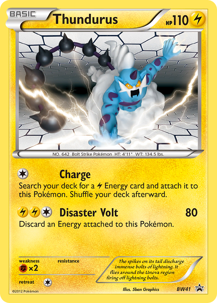 Thundurus (BW41) [Black & White: Black Star Promos] | Total Play